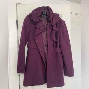 Elie Tahari Purple Winter Coat